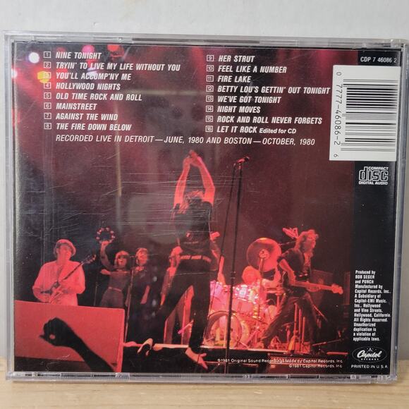 CD Bob Seger And The Silver Bullet Band - Nine Tonight - Picture 4 of 4